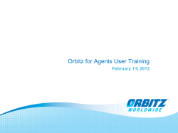 Orbitz for Agents User Training
