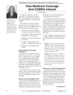 How Medicare Coverage And COBRA Interact