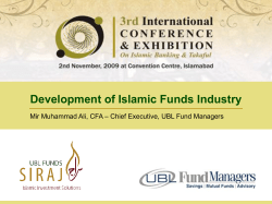 Development of Islamic FundsIndustry - Mir