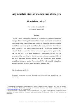 Asymmetric risks of momentum strategies