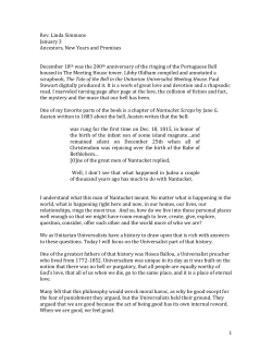 Ancestors, New Years and Promises, Rev. Linda Simmons, January