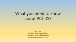 PCI Overview - IT Security
