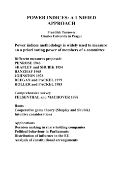 power indices methodology