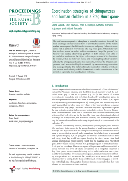 Coordination strategies of chimpanzees and human children in a