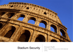 Stadium Security - Securing Sport 2015