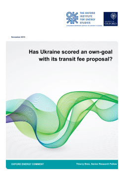 Has Ukraine scored an own-goal with its transit fee proposal?