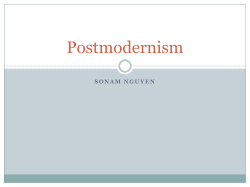 Postmodernism powerpoint