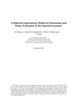 A Rational Expectations Model for Simulation