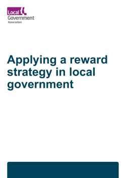 Applying a reward strategy in local government