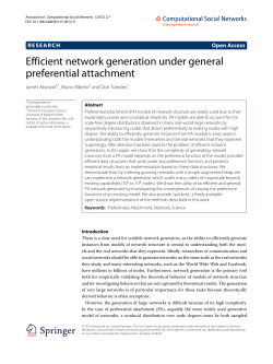 Efficient network generation under general