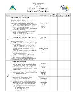 BTSA Induction Standards Portfolio