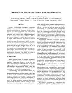 Modeling Mental States in Requirements Engineering