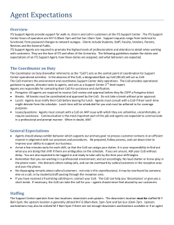 Agent Expectations - The University of New Mexico