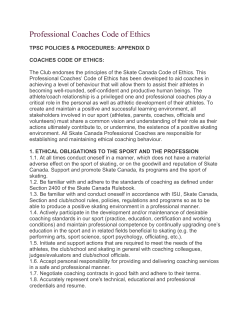 Professional Coaches Code of Ethics