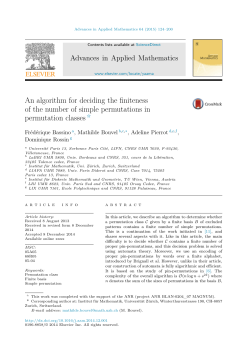 An algorithm for deciding the finiteness of the number of