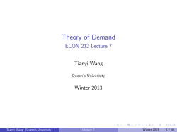 Theory of Demand