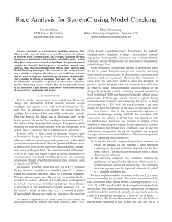 Race Analysis for SystemC using Model Checking