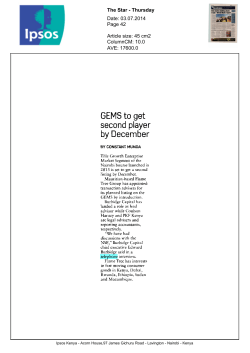 GEMS to get second player by December