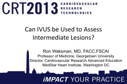Can IVUS be Used to Assess Intermediate Lesions?
