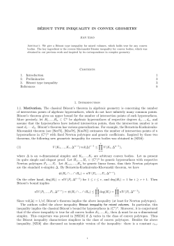 Bezout type inequality in convex geometry