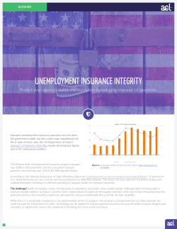 Unemployment Insurance Integrity