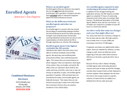 Enrolled Agents - Combined Business Services