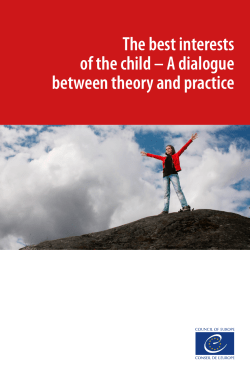 The best interests of the child &ndash; A dialogue between theory and