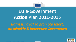 eGovernment Action Plan 2011-2015