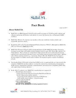SkillsUSA Fact Book