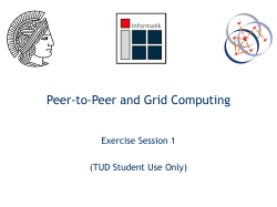 Peer-to-Peer and Grid Computing