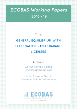 General equilibrium with externalities and tradable licenses