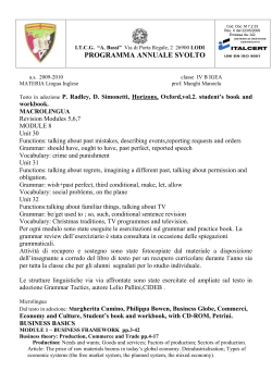 programma annuale svolto