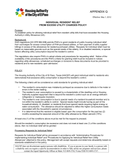 L11.1-1 Exhibit 2 RELIEF FROM UTILITY ALLOWANCE