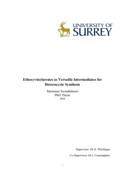 2.2.4 One-step Halo-cyclisation of Ethoxyvinyl(amino)arenes