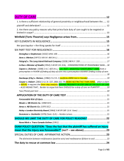 Duty of care - LSS | Cans DB