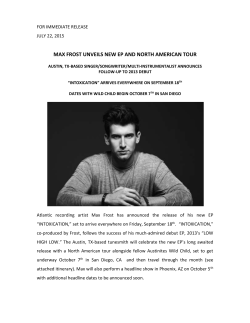 for immediate release - Atlantic Records Press