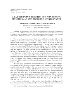a saddle point theorem for non-smooth functionals and problems at