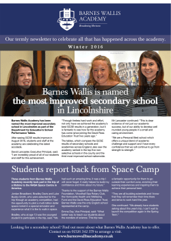 Barnes Wallis is named the most improved
