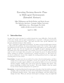 Executing Decision-theoretic Plans in Multi