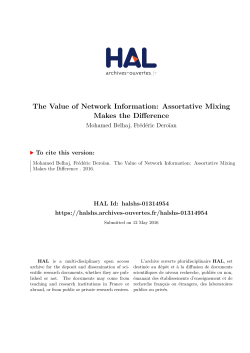 The Value of Network Information: Assortative Mixing Makes the