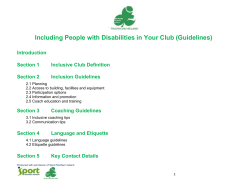 Including People with Disabilities in Your Club