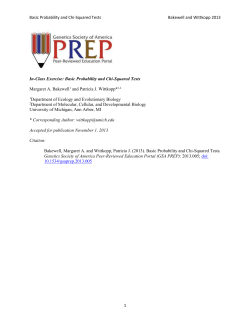 In-Class Exercise: Basic Probability and Chi