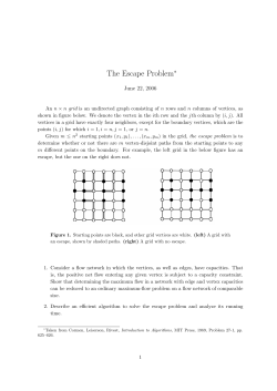 The Escape Problem