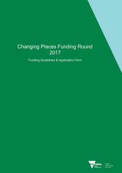 Changing Places Funding Round 2017