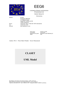 CLASET UML model