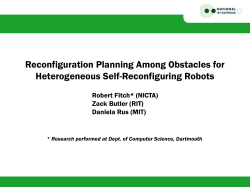 Heterogeneous Reconfiguration Planning