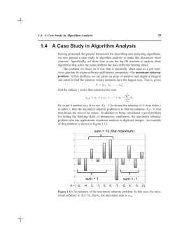 1.4 A Case Study in Algorithm Analysis
