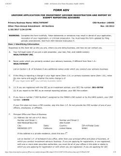 Form ADV Part 1