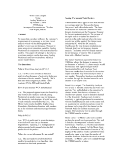 Worse Case Analysis - Ivy Tech -