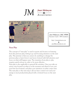 Next Play - Janet Melancon Associates
